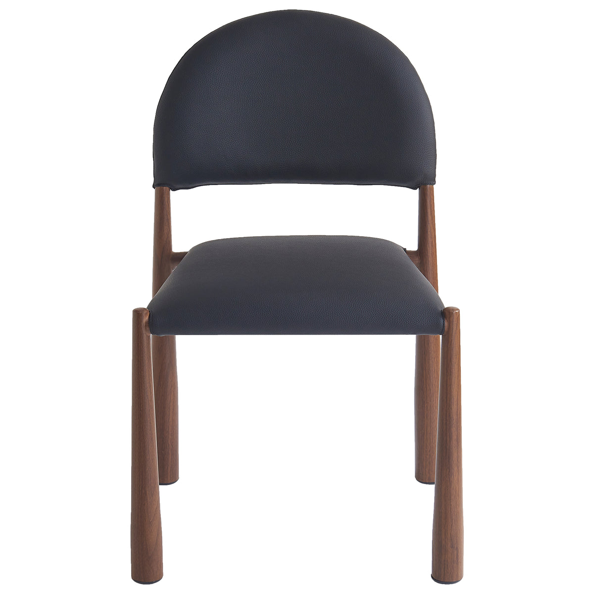 Auggie Dining/Lounge Chair, Set of 4 – Black and Walnut – 5