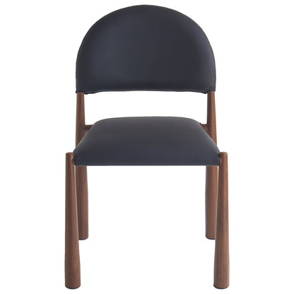 Auggie Dining/Lounge Chair, Set of 4 – Black and Walnut – 5