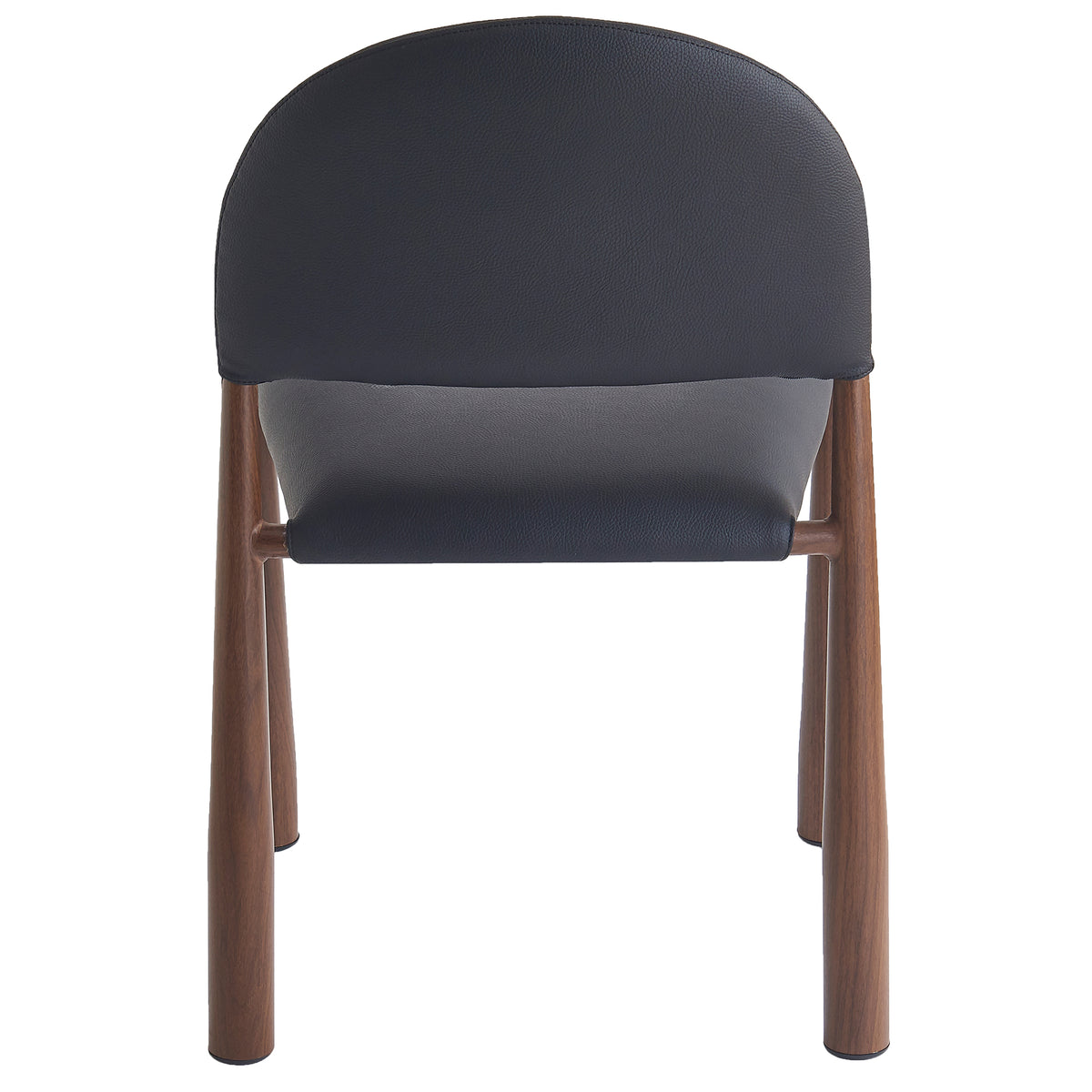 Auggie Dining/Lounge Chair, Set of 4 – Black and Walnut – 6