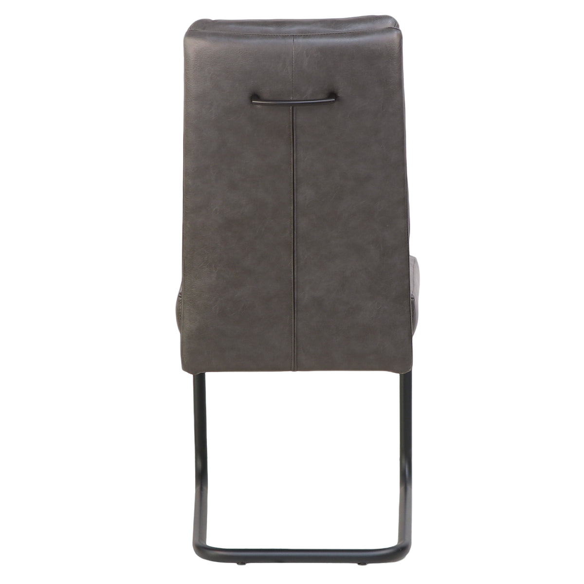 Brodi Dining/Lounge Chair, Set of 2 in Charcoal PU and Black