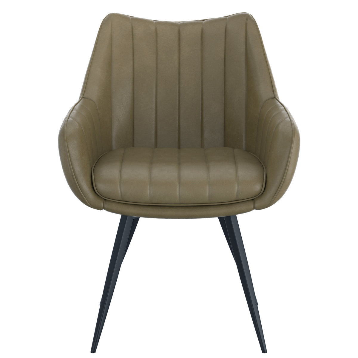 Talon Swivel Dining and Accent Chair, Set of 2 in Moss and Black