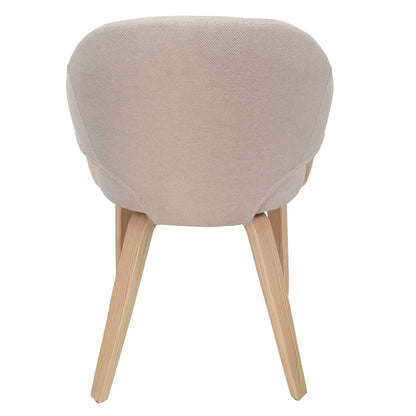Freya Dining/Lounge Chair, Set of 2 – Toffee and Natural – 3