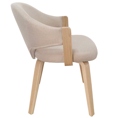 Freya Dining/Lounge Chair, Set of 2 – Toffee and Natural – 4
