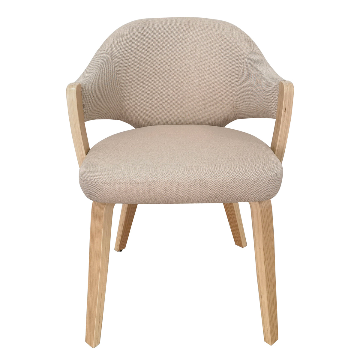 Freya Dining/Lounge Chair, Set of 2 – Toffee and Natural – 5