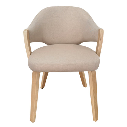 Freya Dining/Lounge Chair, Set of 2 – Toffee and Natural – 5