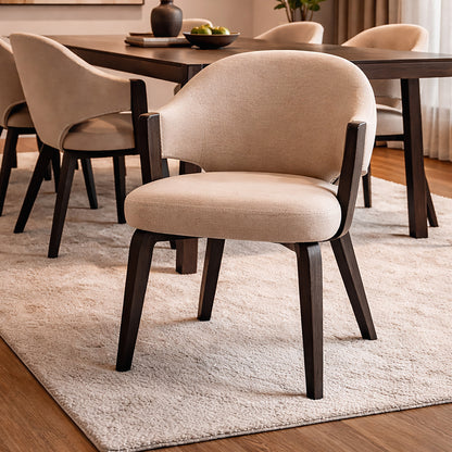 Freya Dining/Lounge Chair, Set of 2 – Toffee and Walnut – 2