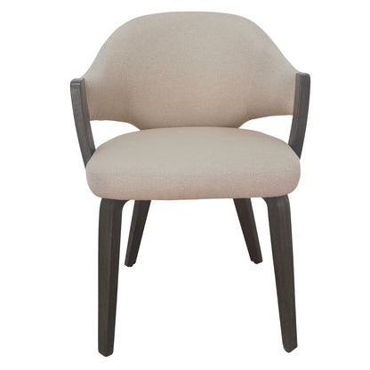 Freya Dining/Lounge Chair, Set of 2 – Toffee and Walnut – 5