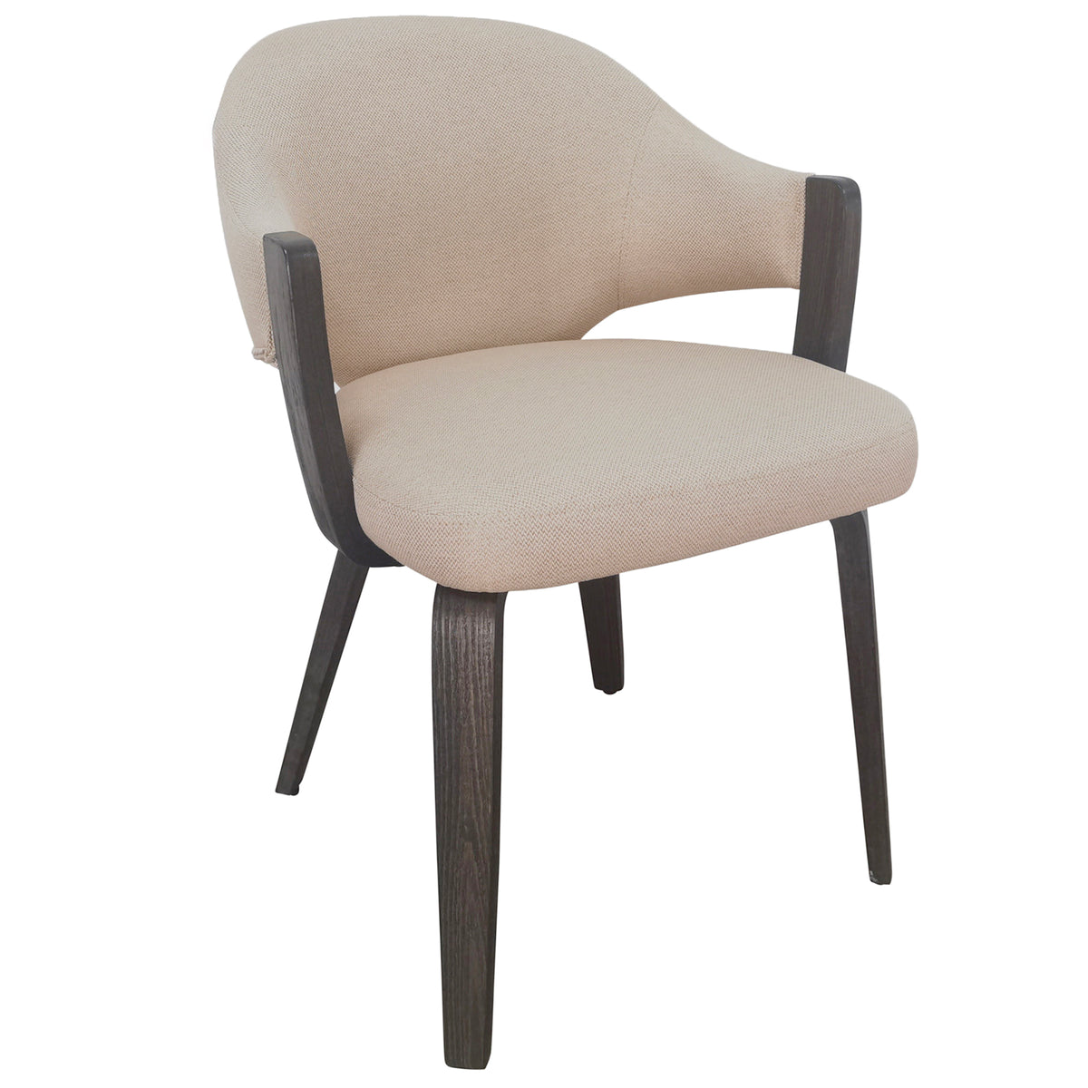 Freya Dining/Lounge Chair, Set of 2 – Toffee and Walnut – 1