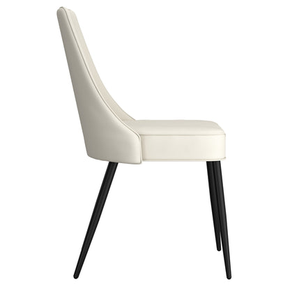 Koda Dining/Lounge Chair, Set of 2 in Beige and Black