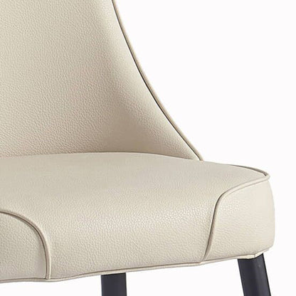 Koda Dining/Lounge Chair, Set of 2 in Beige and Black