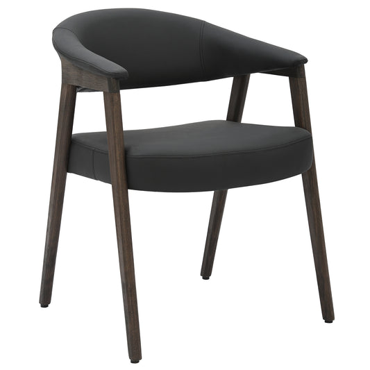 Bexley Dining/Lounge Chair, Set of 2 in Black and Dark Walnut
