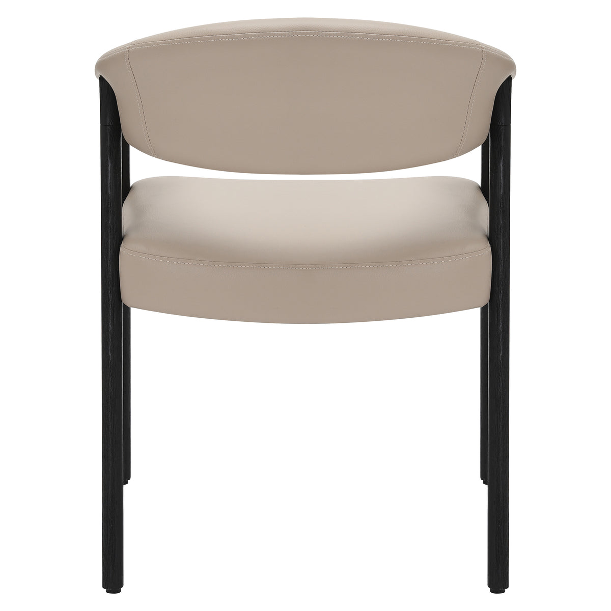 Bexley Dining/Lounge Chair, Set of 2 in Mushroom and Black