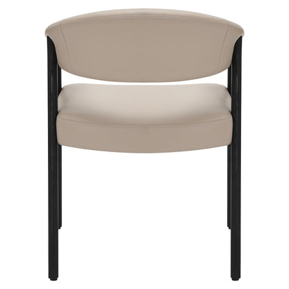 Bexley Dining/Lounge Chair, Set of 2 in Mushroom and Black