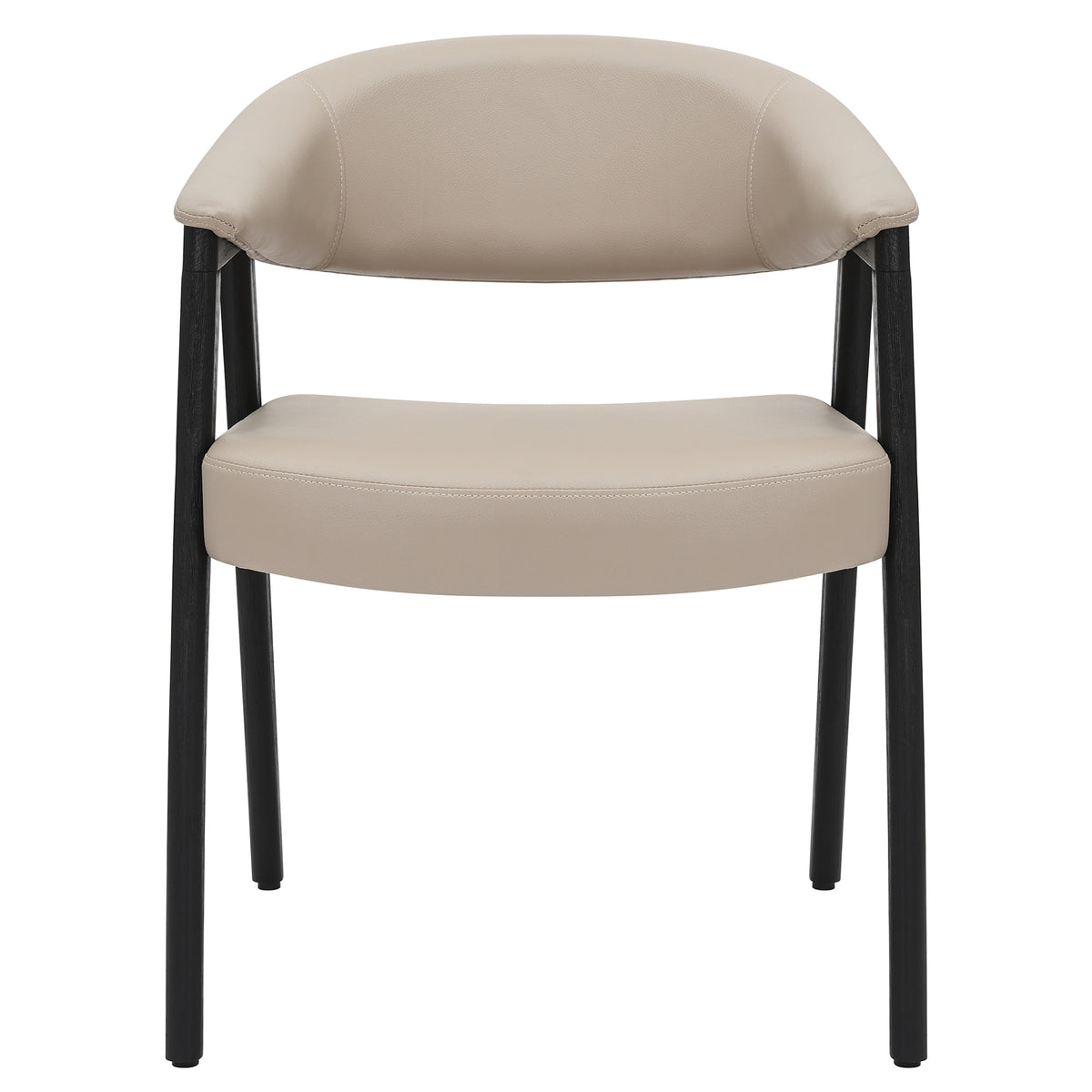Bexley Dining/Lounge Chair, Set of 2 in Mushroom and Black