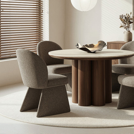 Noelle Dining/Lounge Chair in Brown