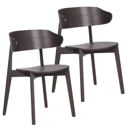 Khari Dining/Lounge Chair, Set of 2 – Mocha – 7