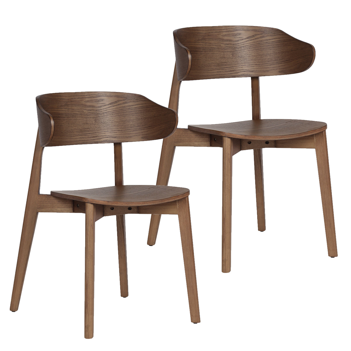 Khari Dining/Lounge Chair, Set of 2 – Walnut – 7