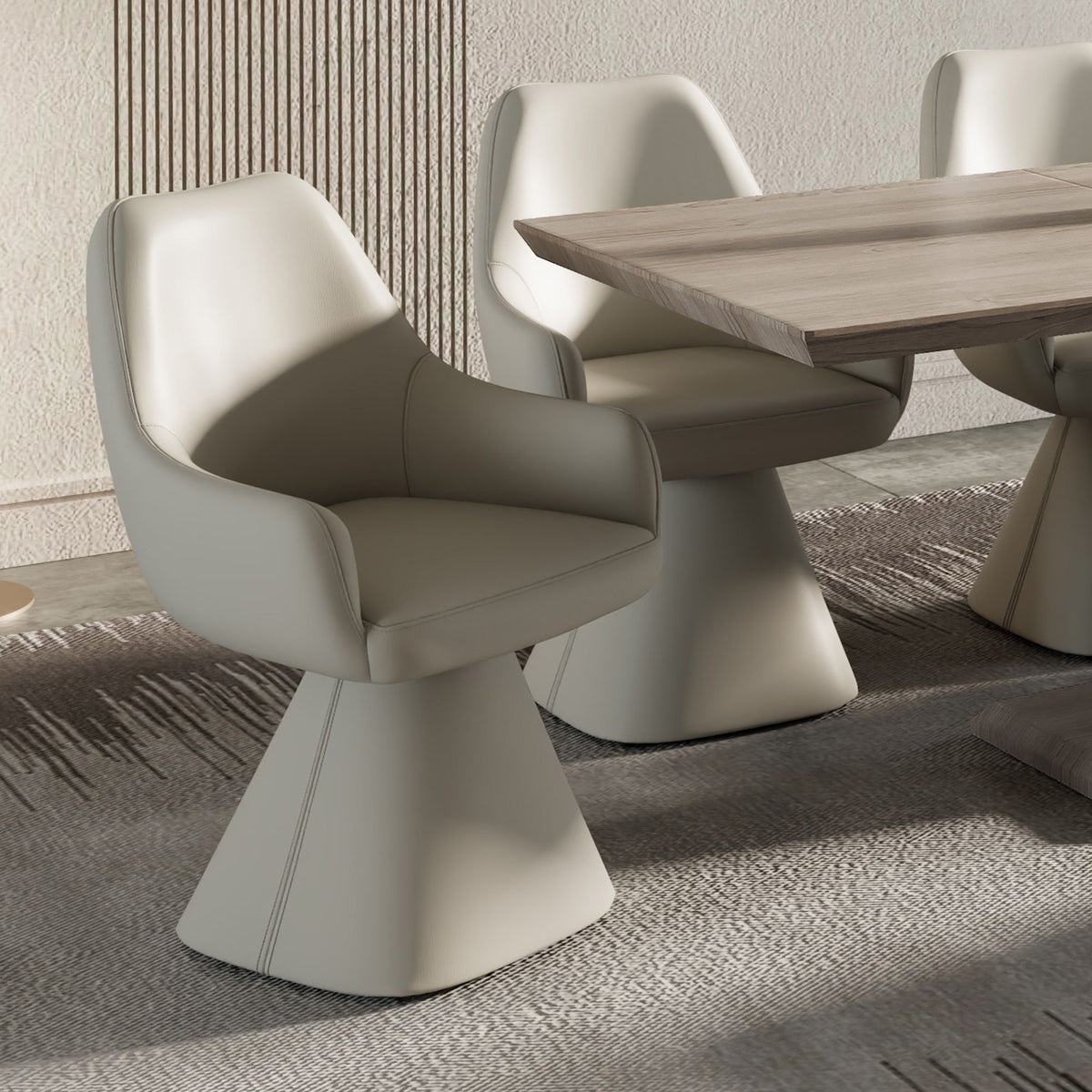Kalani 26" Counter Stool w/Swivel, Set of 2 in Beige