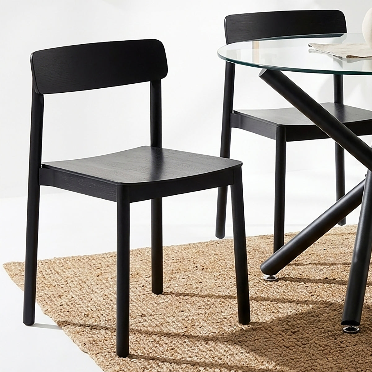 Felix Dining/Lounge Chair, Set of 4 – Black – 2