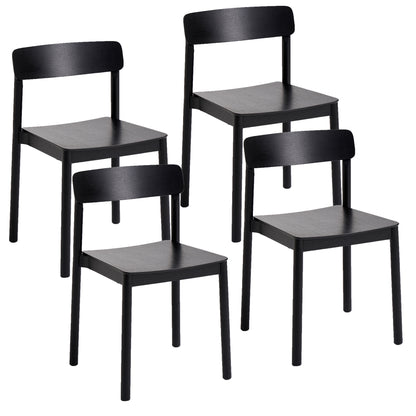 Felix Dining/Lounge Chair, Set of 4 – Black – 7
