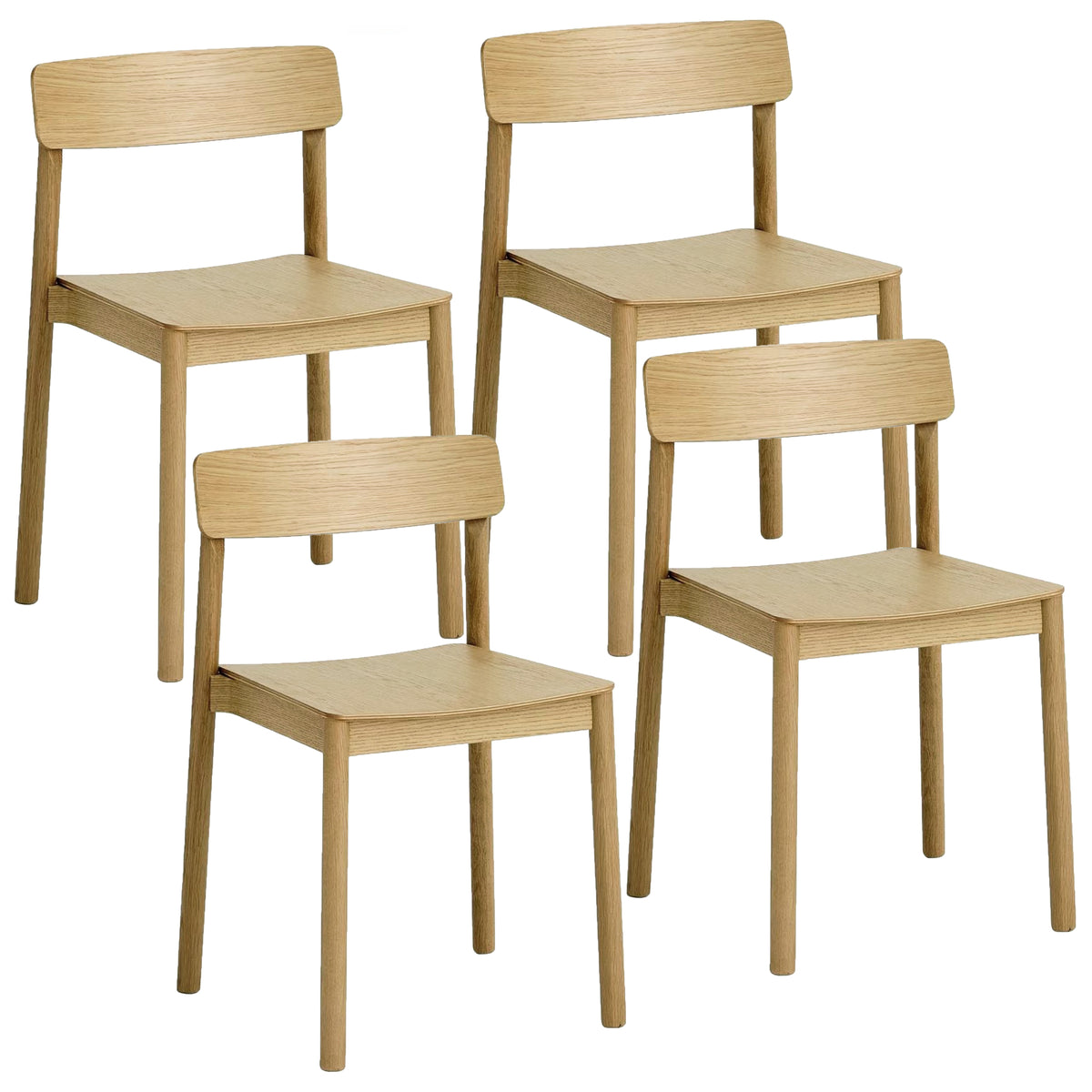 Felix Dining/Lounge Chair, Set of 4 – Natural – 7