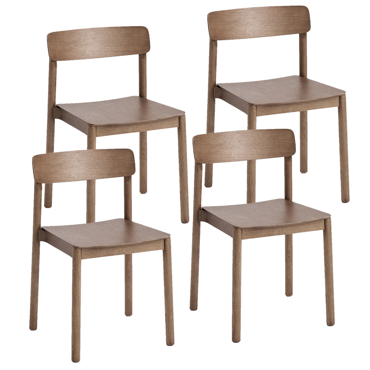 Felix Dining/Lounge Chair, Set of 4 – Walnut – 7