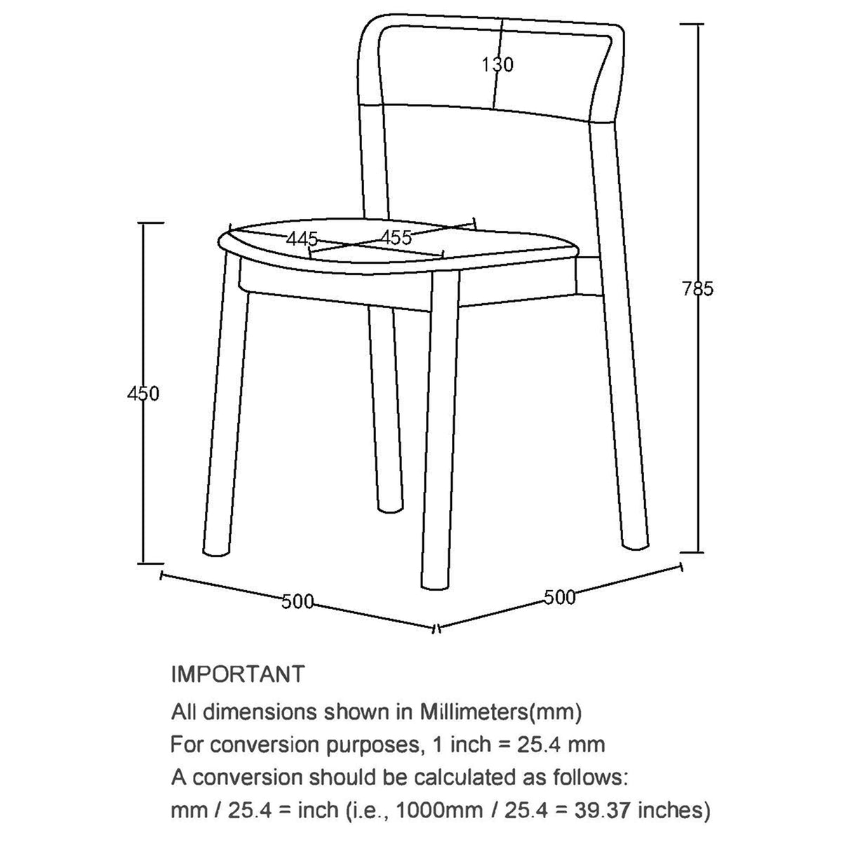 Jonas Dining/Lounge Chair, Set of 4 – Mocha – 8