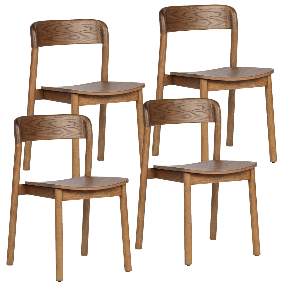 Jonas Dining/Lounge Chair, Set of 4 – Walnut – 7