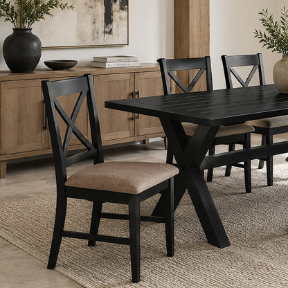 Lance Dining Chair, Set of 2 in Black