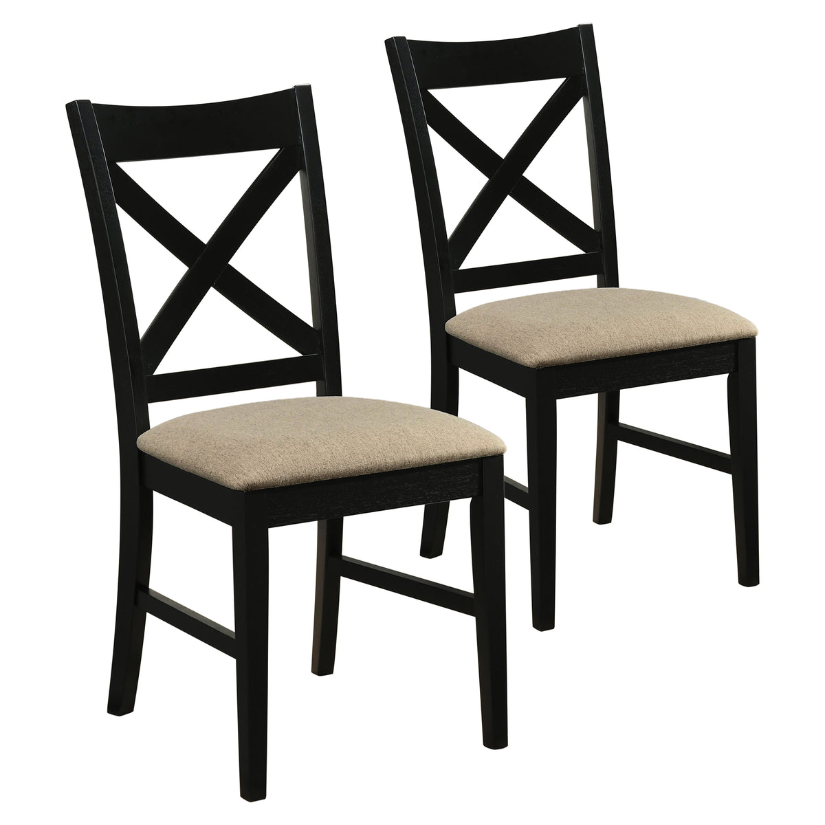 Lance Dining Chair, Set of 2 in Black