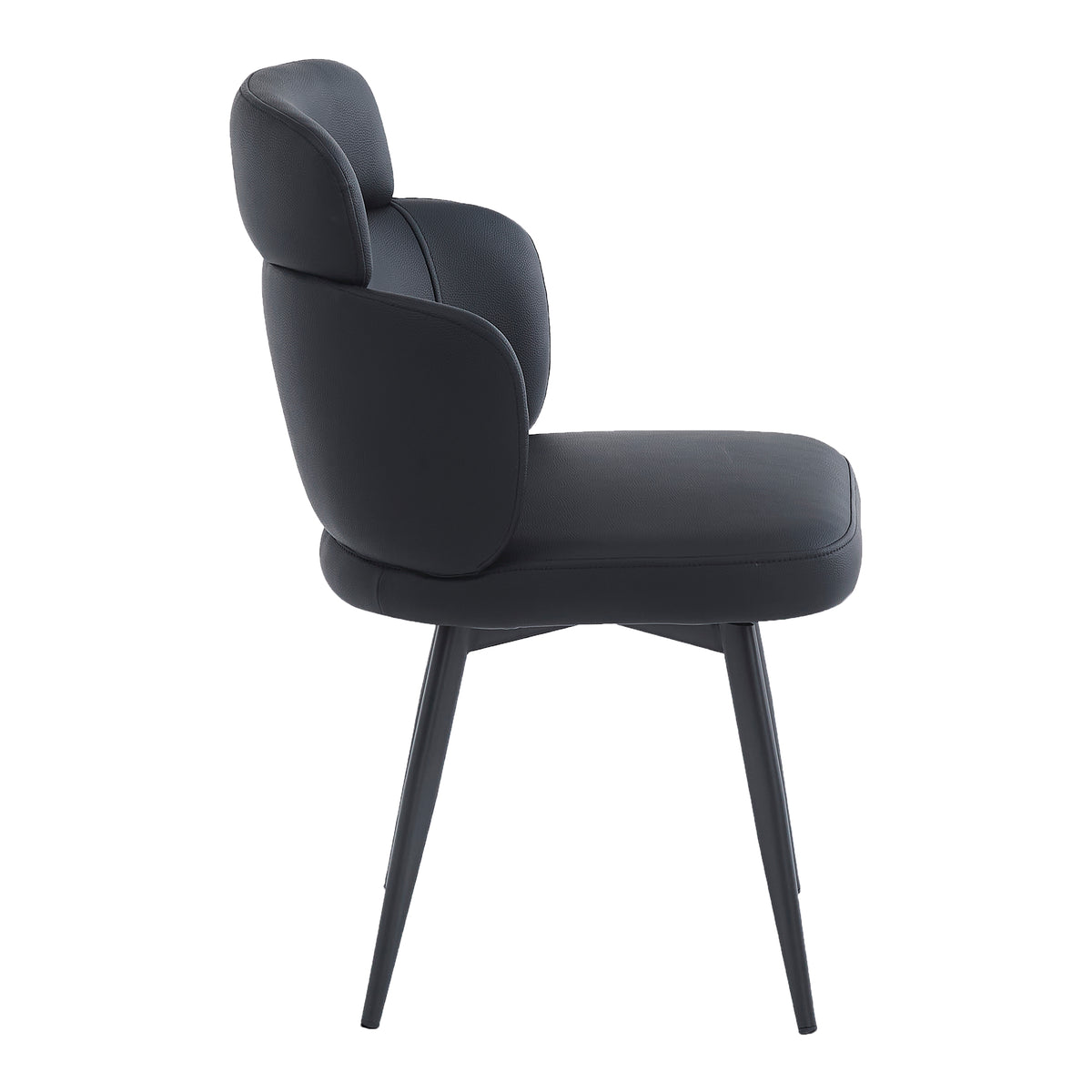 Razzo Dining Chair, Set of 4 – Black and Black – 4