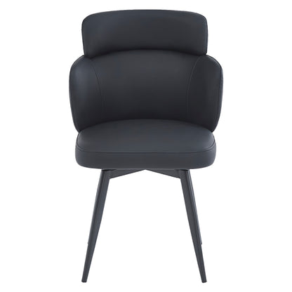 Razzo Dining Chair, Set of 4 – Black and Black – 5