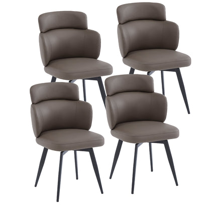 Razzo Dining Chair, Set of 4 – Stone and Black – 7