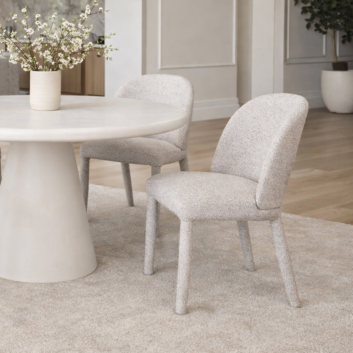 Kiara Dining/Lounge Chair, Set of 2 – Beige – 2
