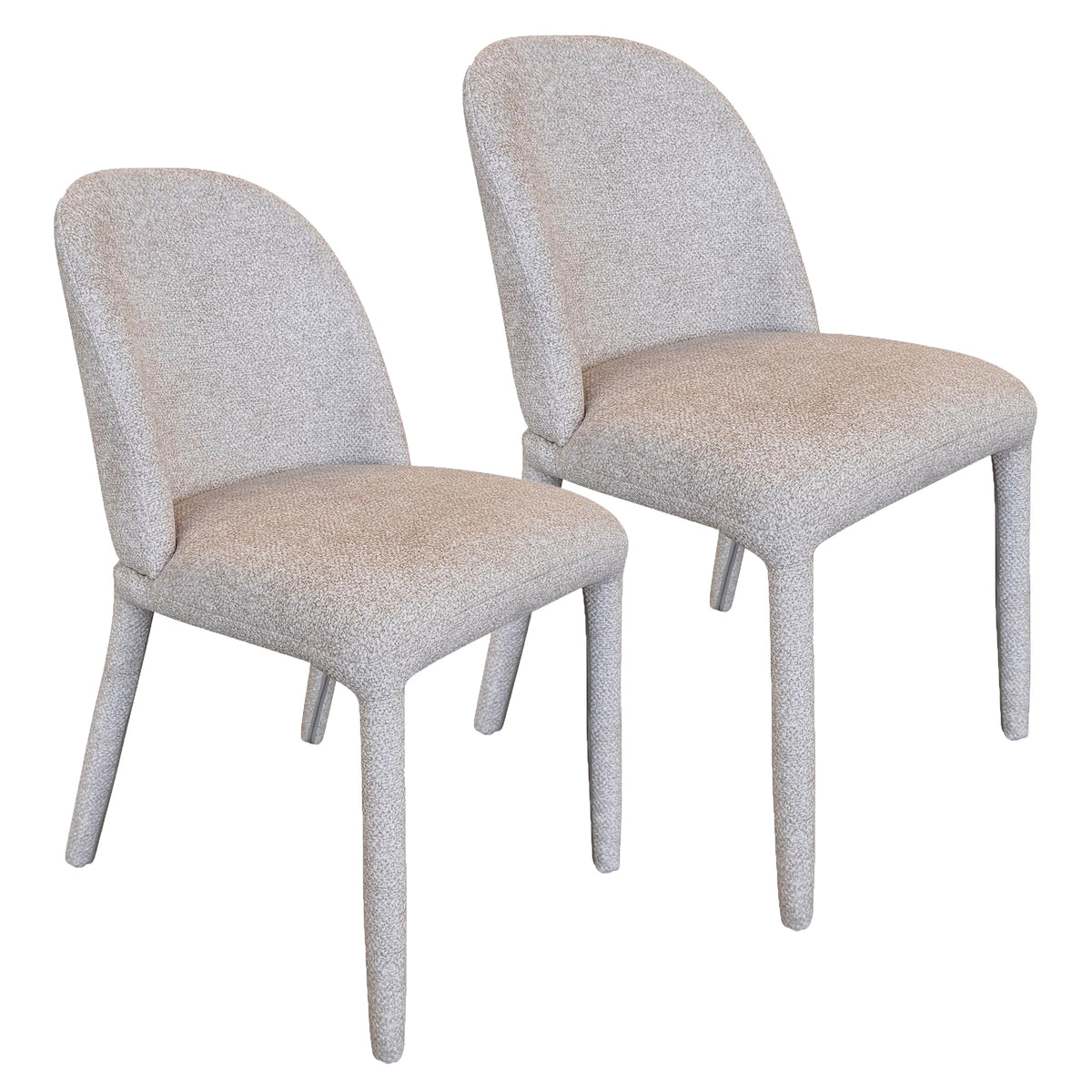 Kiara Dining/Lounge Chair, Set of 2 – Beige – 7
