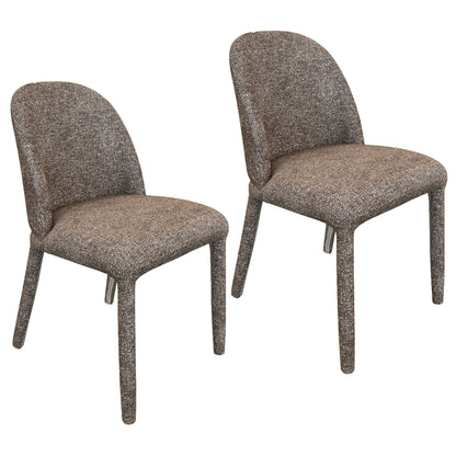 Kiara Dining/Lounge Chair, Set of 2 – Brown – 7