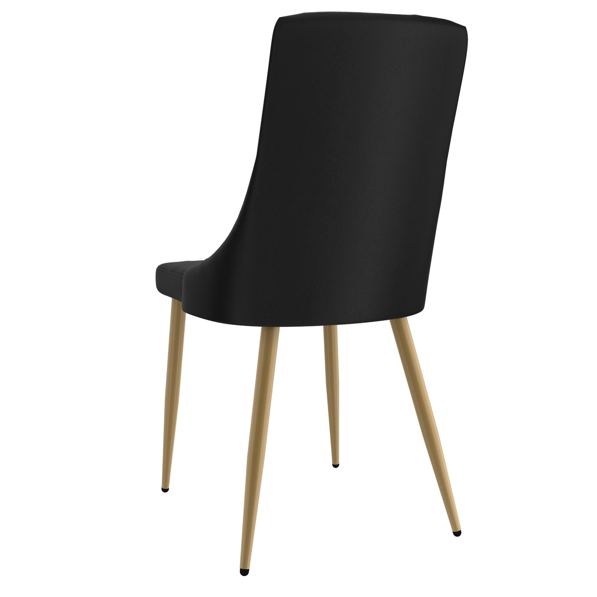 Antoine Dining/Lounge Chair, Set of 2 in Black and Aged Gold