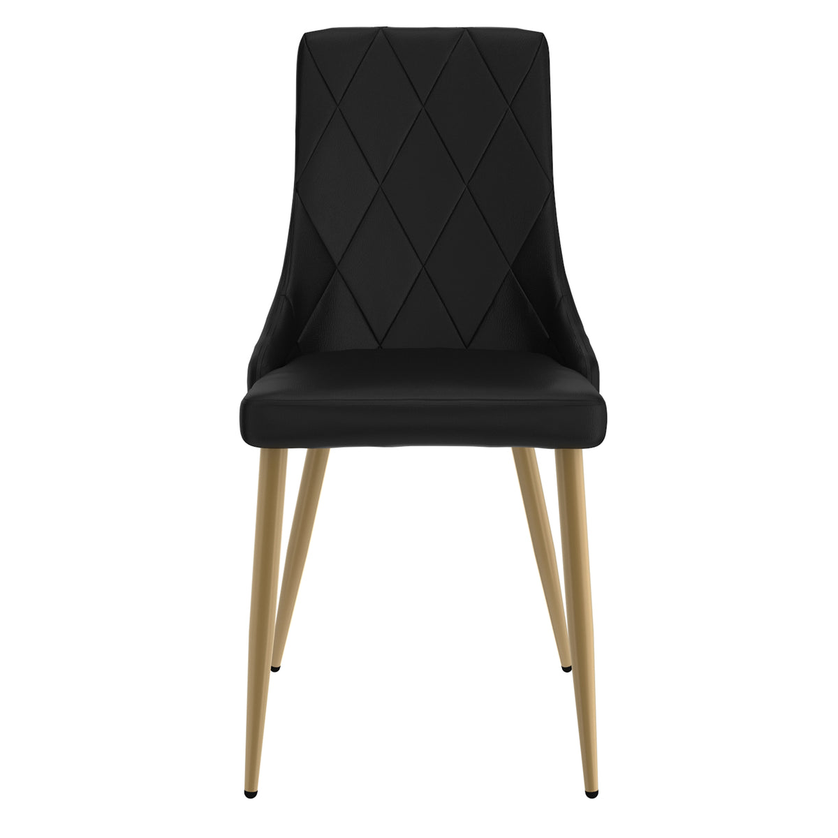 Antoine Dining/Lounge Chair, Set of 2 in Black and Aged Gold
