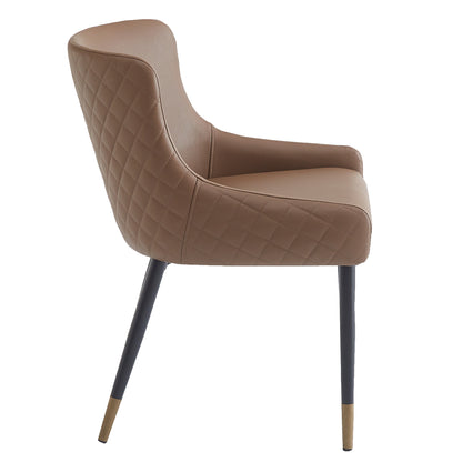Xander Dining/Lounge Chair, Set of 2 in Brown and Black