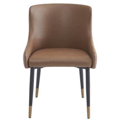 Xander Dining/Lounge Chair, Set of 2 in Brown and Black