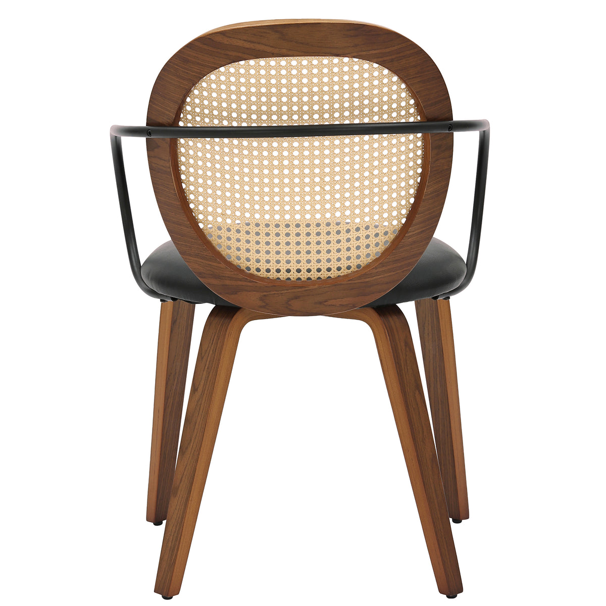 Orias Dining/Lounge Chair, Set of 2 – Walnut and Black – 3