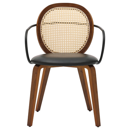 Orias Dining/Lounge Chair, Set of 2 – Walnut and Black – 5