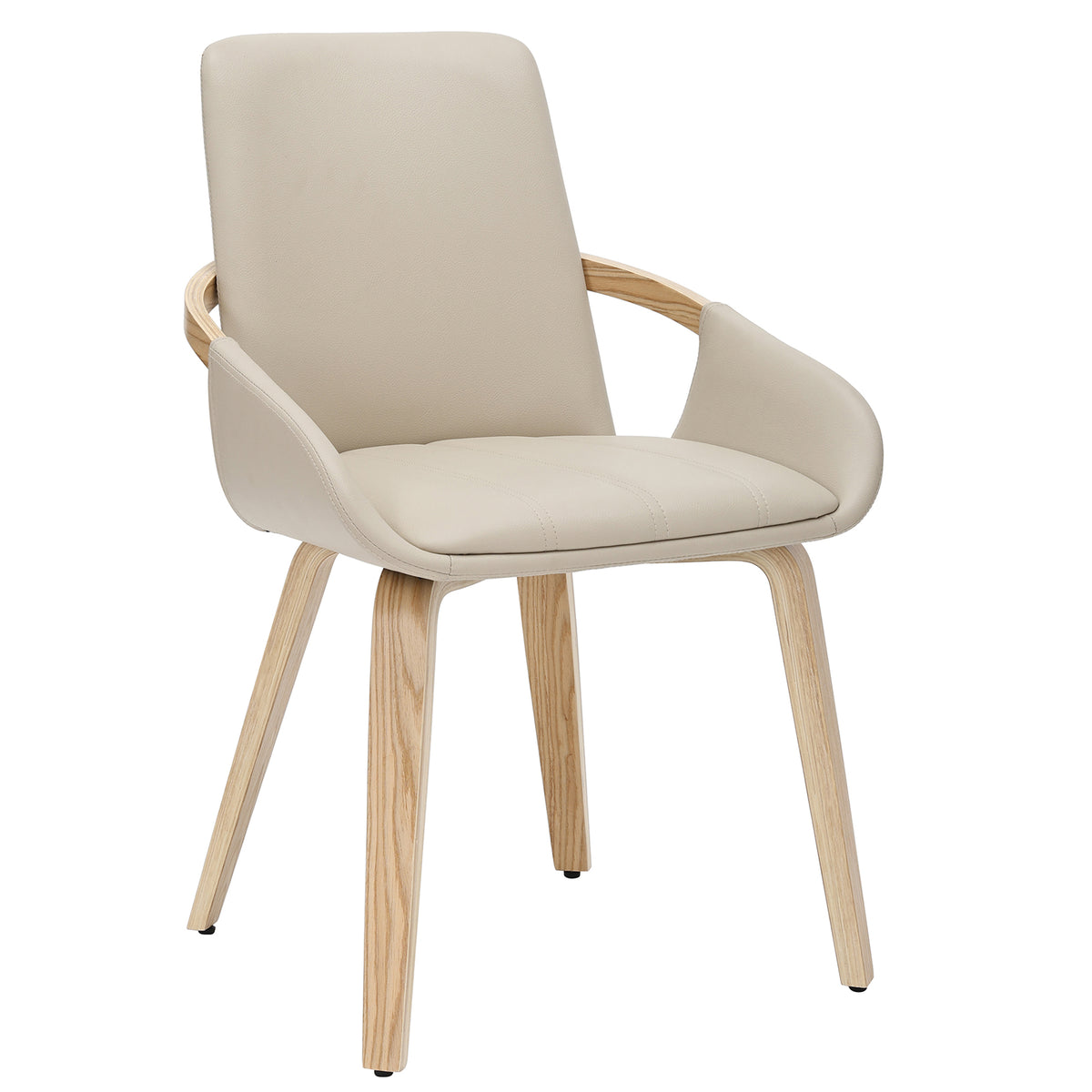 Caspian Dining/Lounge Chair, Set of 2 – Sand and Natural – 1
