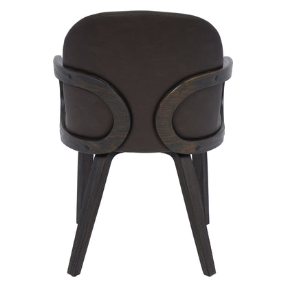 Celest Dining/Lounge Chair, Set of 2 – Brown and Dark Walnut – 3