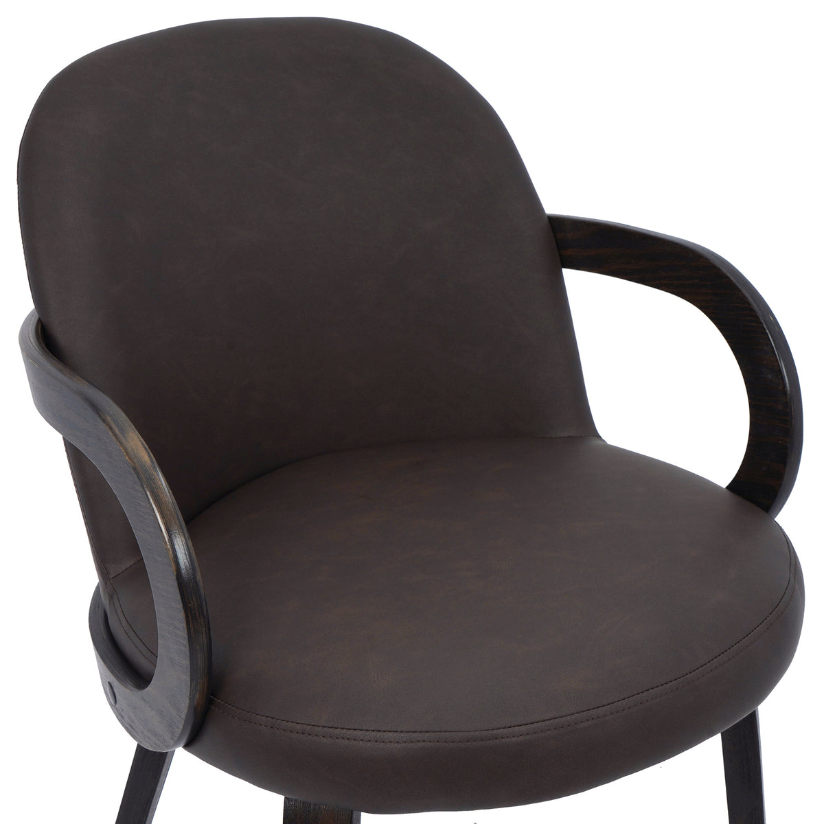 Celest Dining/Lounge Chair, Set of 2 – Brown and Dark Walnut – 6