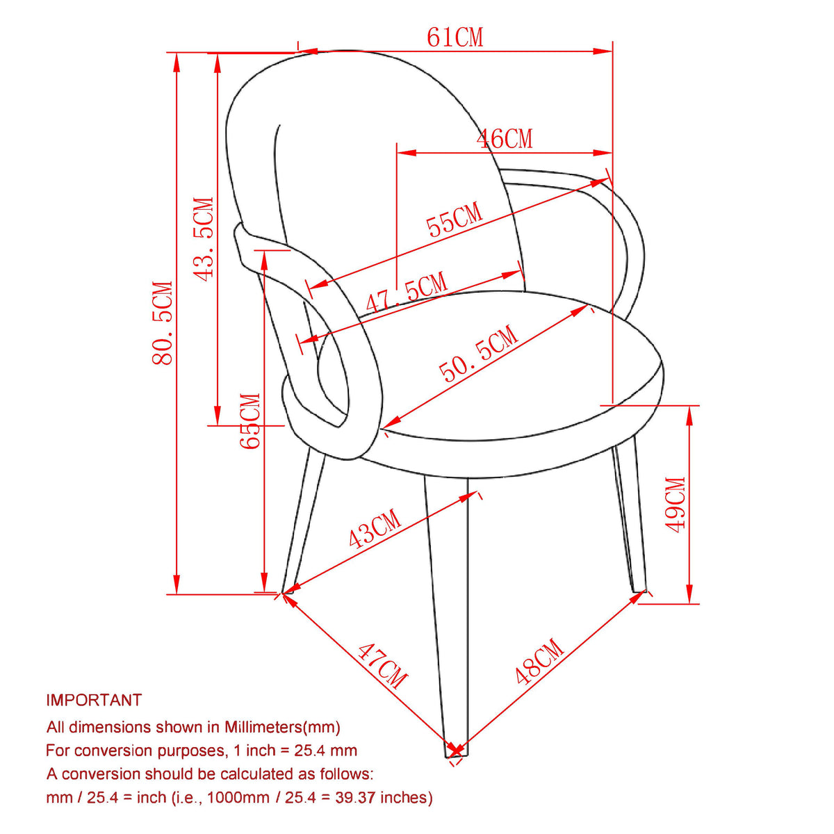Celest Dining/Lounge Chair, Set of 2 – Brown and Dark Walnut – 8