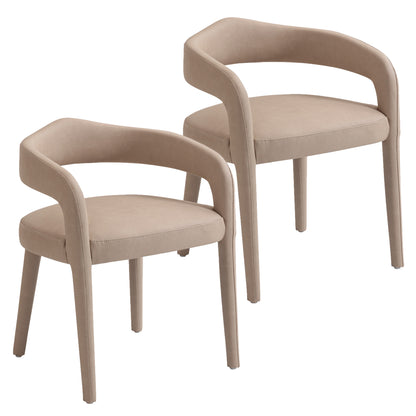 Caden Dining/Lounge Chair, Set of 2 – Beige – 7
