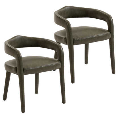 Caden Dining/Lounge Chair, Set of 2 – Moss – 7
