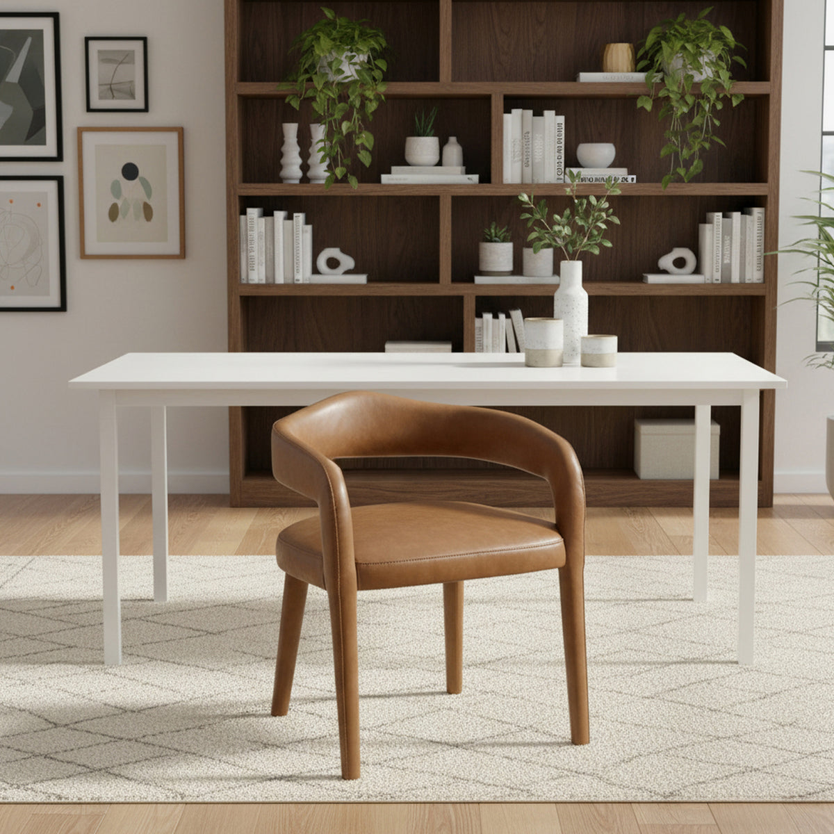 Caden Dining/Lounge Chair, Set of 2 – Saddle – 2