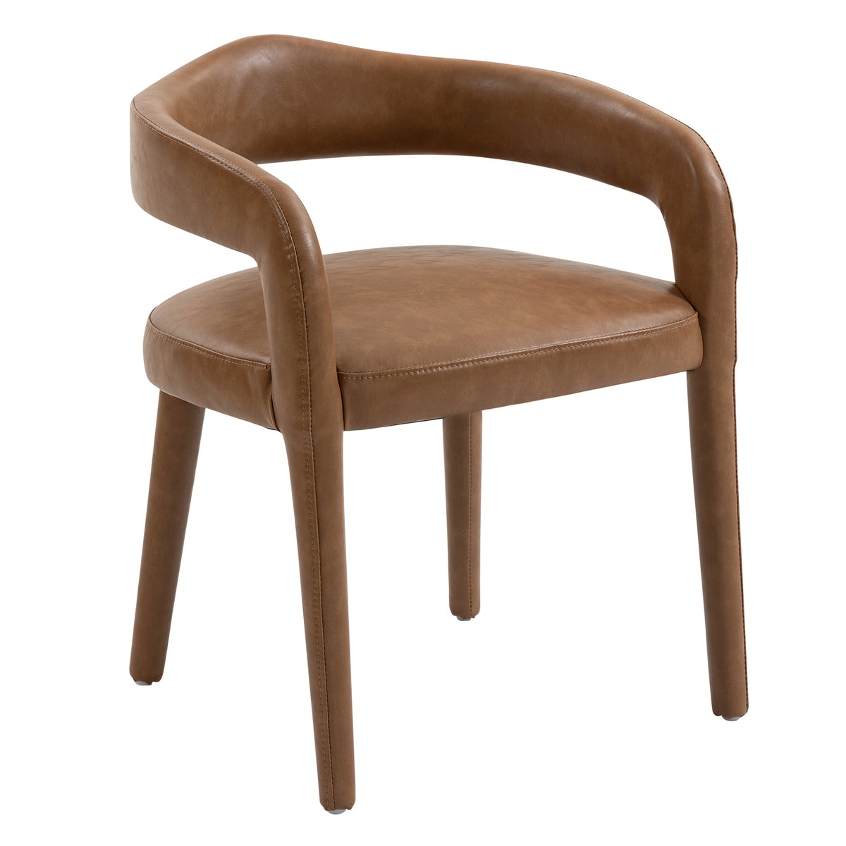Caden Dining/Lounge Chair, Set of 2 – Saddle – 1